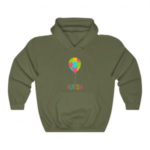 CK Autism Balloon Classic Hoodie - Unisex, Heavy Blend™ Hooded Sweatshirt