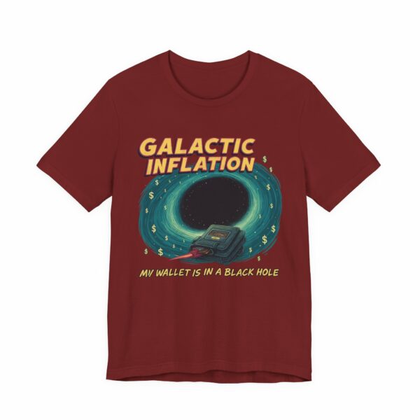 Galactic Inflation - Retro Space Theme Unisex Tee - Image 13
