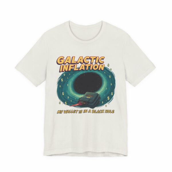 Galactic Inflation - Retro Space Theme Unisex Tee - Image 5