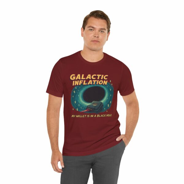 Galactic Inflation - Retro Space Theme Unisex Tee - Image 14