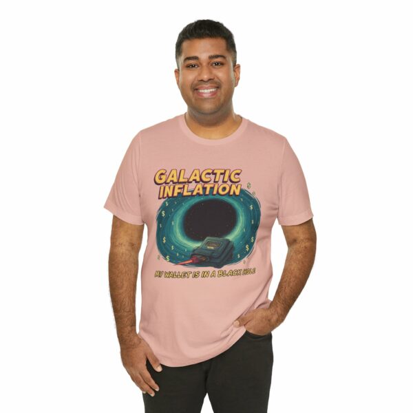 Galactic Inflation - Retro Space Theme Unisex Tee - Image 2
