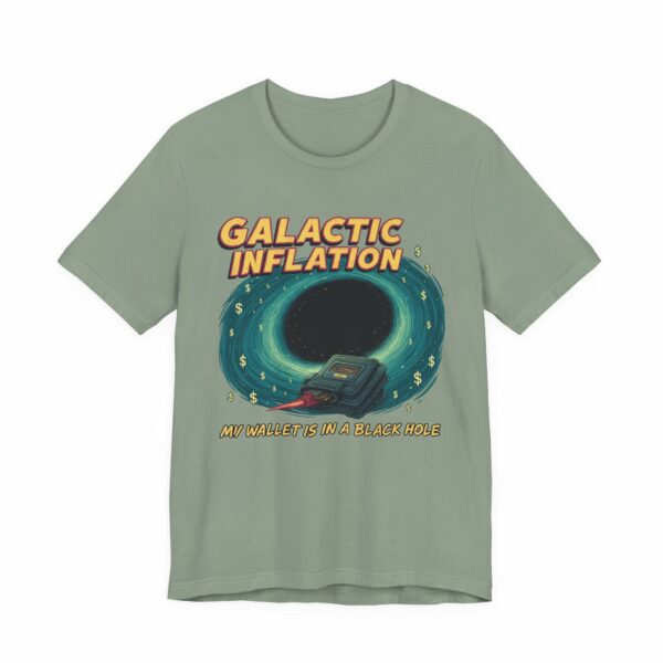 Galactic Inflation - Retro Space Theme Unisex Tee - Image 8