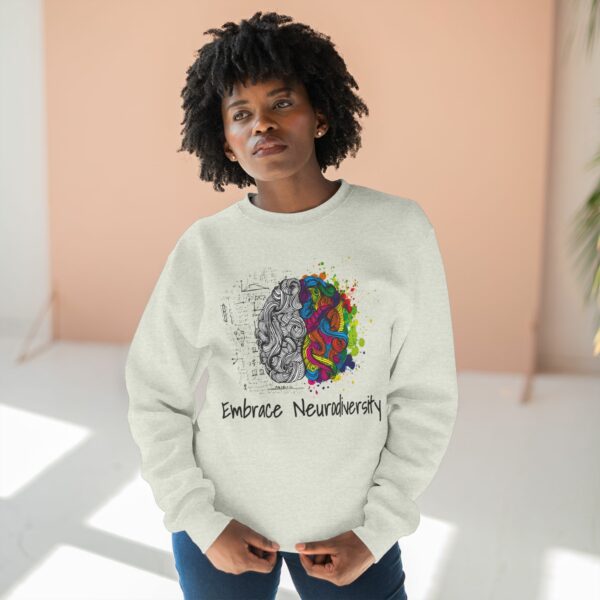 Embrace Neurodiversity - Unisex Crewneck Sweatshirt - Image 2
