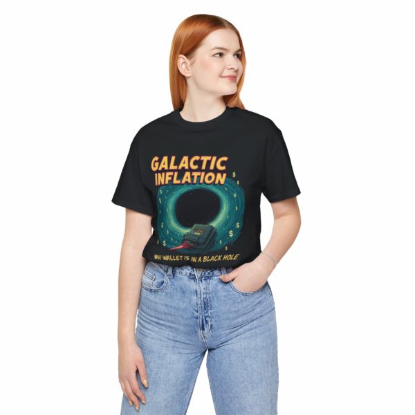 Galactic Inflation - Retro Space Theme Unisex Tee - Image 7